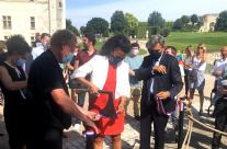 l’Inauguration du chantier de restauration de la Chapelle du Château Royal d’Amboise.